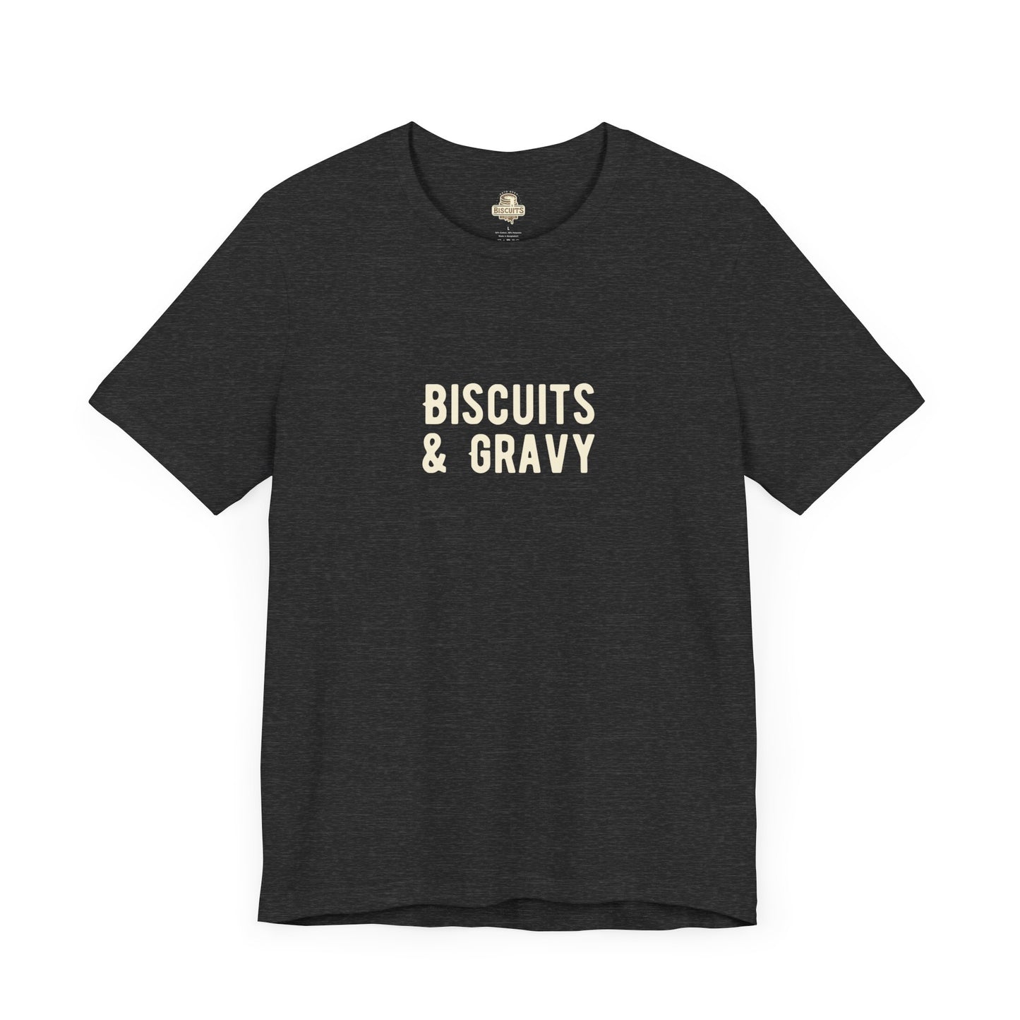 Biscuits & Gravy Original Tee (Heather Dark Grey)