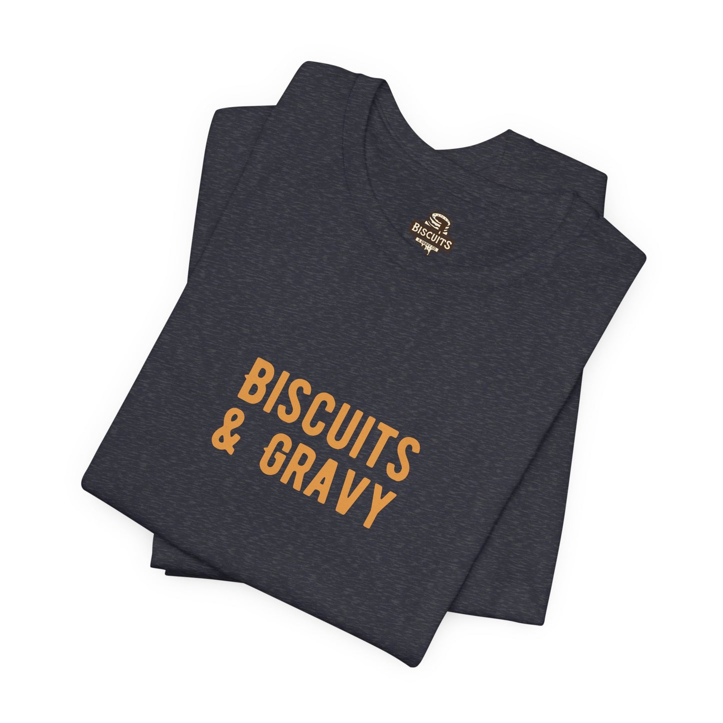 Biscuits & Gravy Original Tee (Heather Navy)